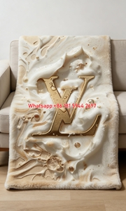Creamy LV Monogram Throw IMG_3134